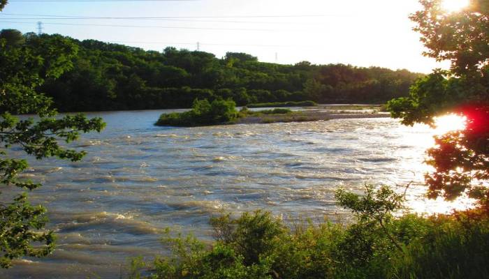 Bow River, Calgary, AB, Canada, getting us into a flow state.