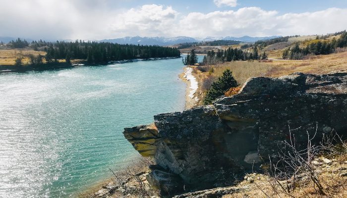 A photo of Ghost Lake, Alberta, Canada. A beautiful place to start healing grief when you've been through a loss.